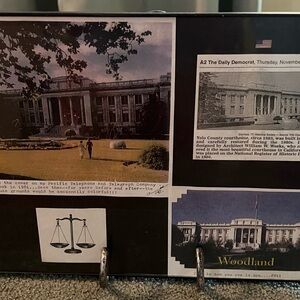 Woodland Historical Court House Photos Collage